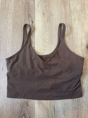🔥 LULULEMON SPORTS BRA – CHOCOLATE BROWN (NO TAG) 🔥